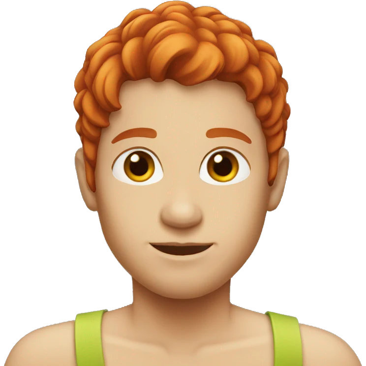 red hair emoji