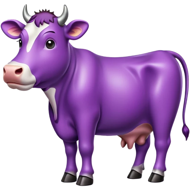 Purple cow emoji
