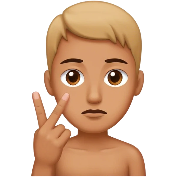 side eye with the middle finger  emoji