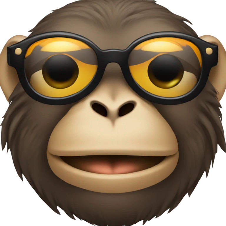 Monkey wearing sunglasses emoji