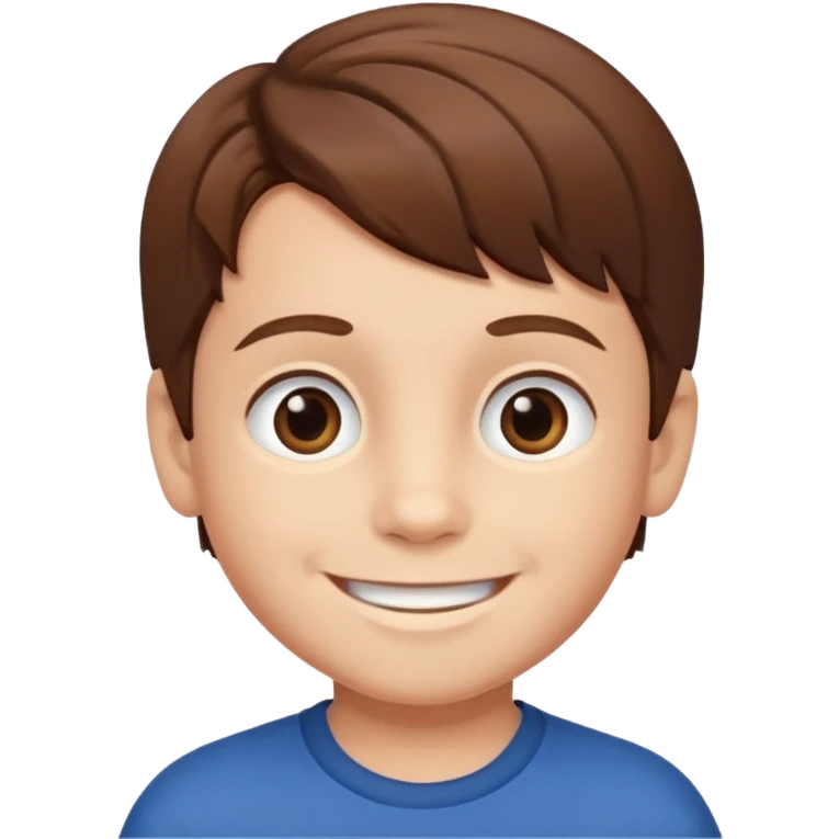 A 4 year old boy with brown hair emoji