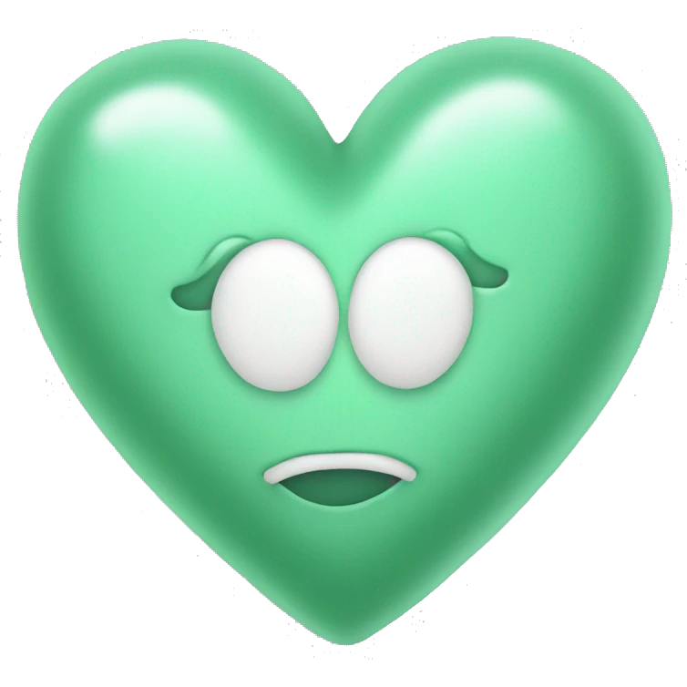 mint heart emoji
