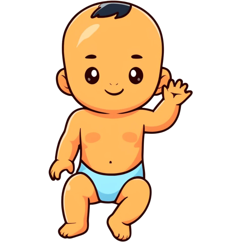 full body tanned baby emoji