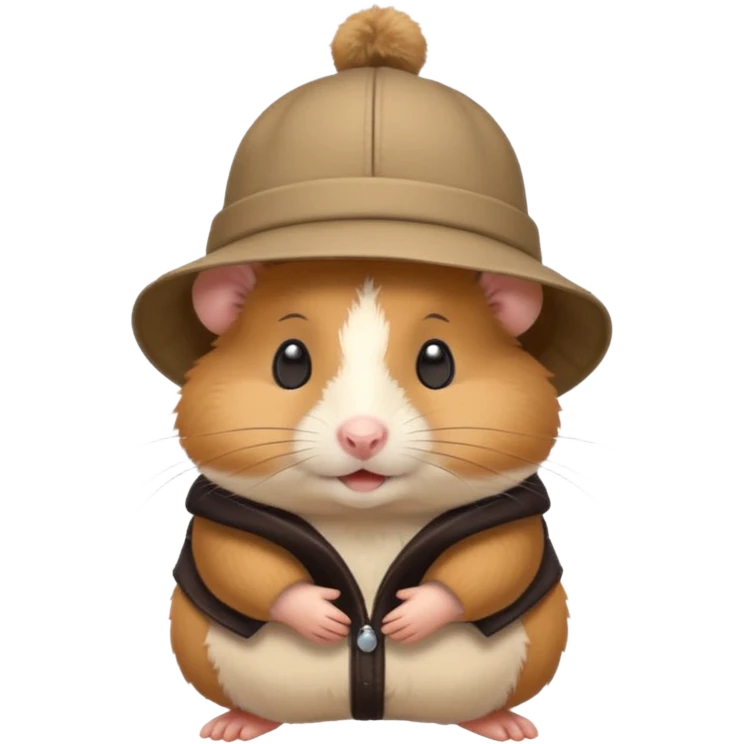 hamster with hat emoji
