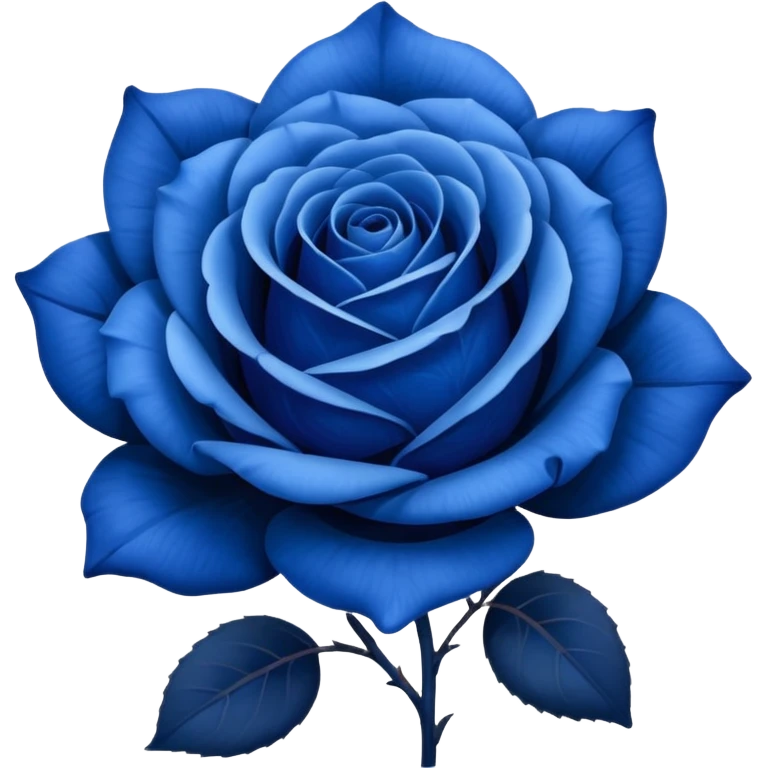 Blue rose emoji