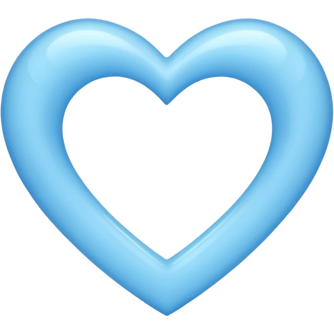 Light blue heart emoji