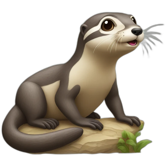 Caca sur loutre emoji