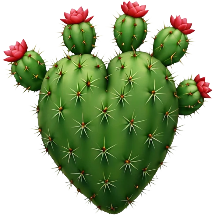 Cactus heart with thorns emoji