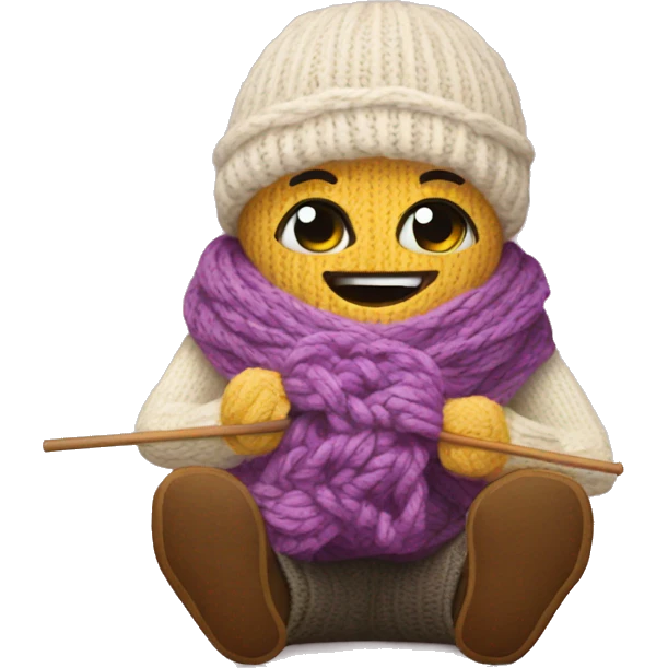 Knitting emoji