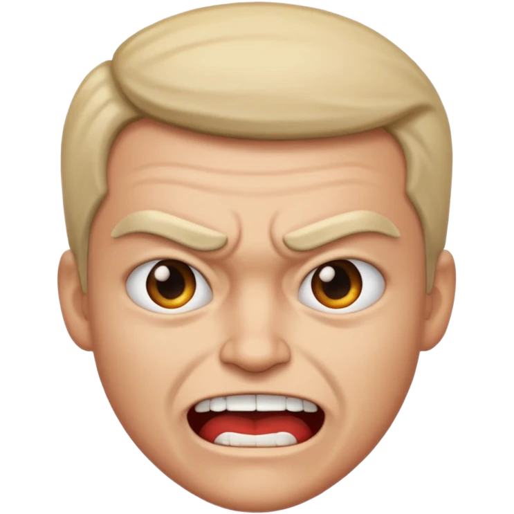 Angry smile emoji