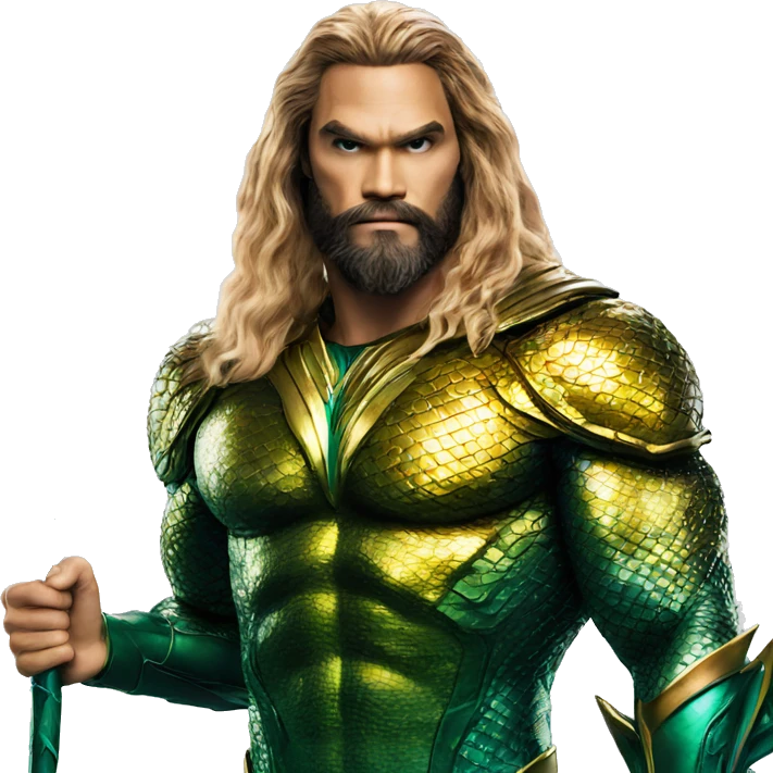 aquaman with trident emoji