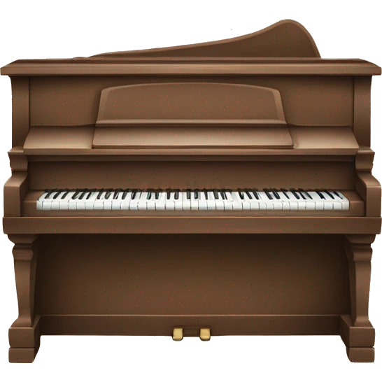 Old brown piano ￼ emoji