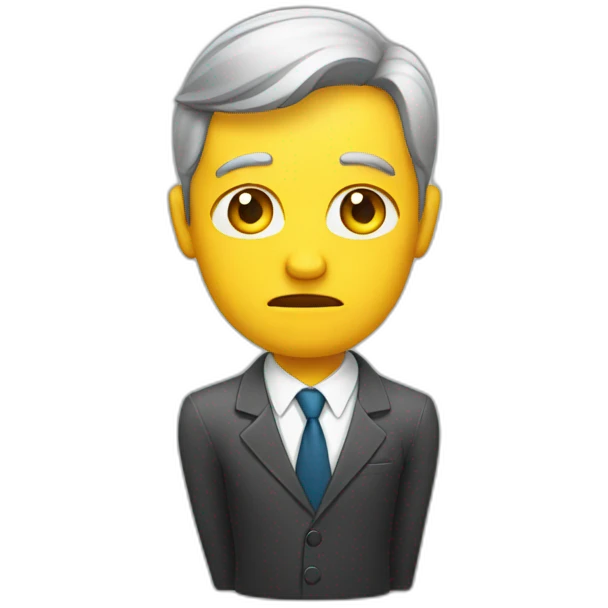 sad real estate agent emoji