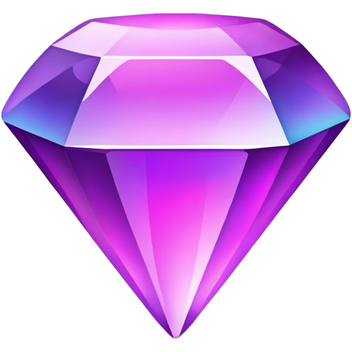 Purple vaporwave gem emoji