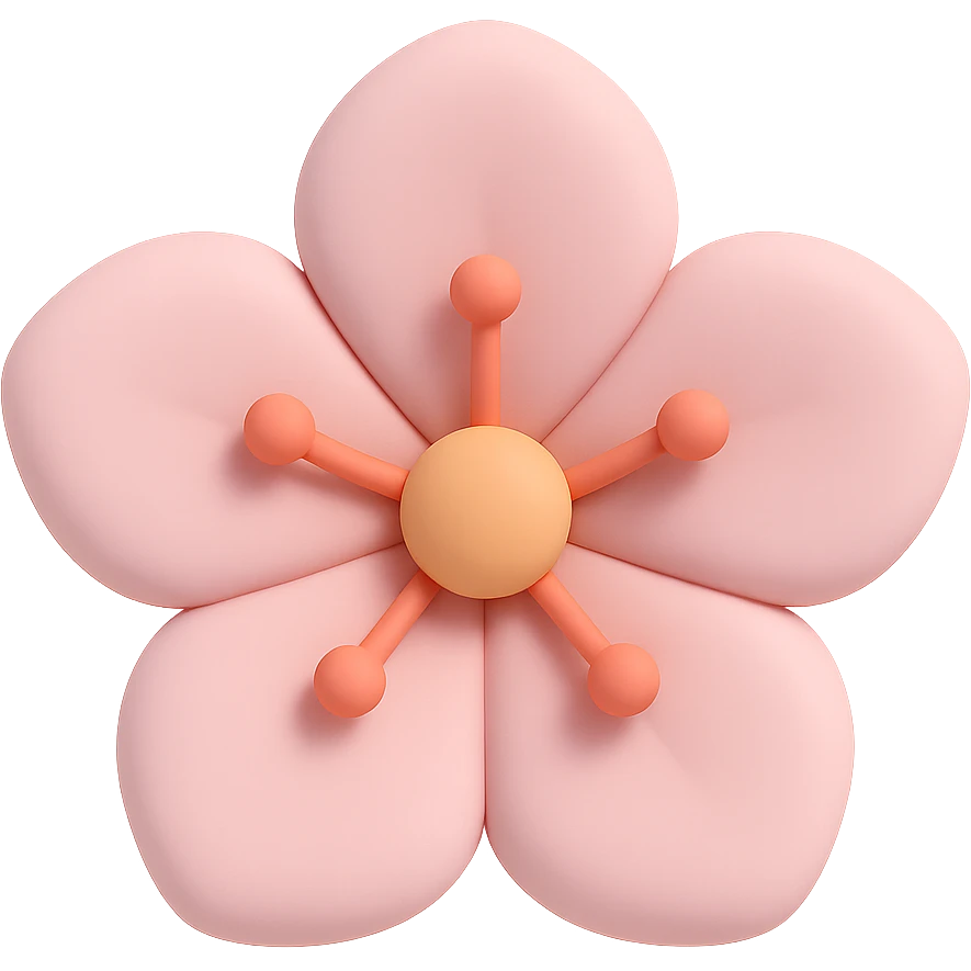 sakura cherry blossom flower, remove background emoji