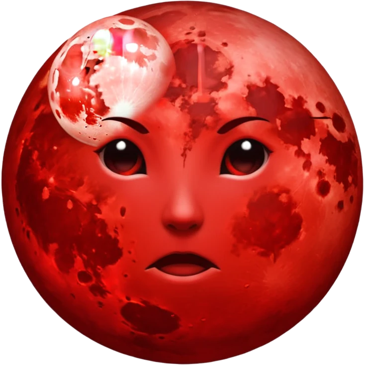 Blood moon  emoji