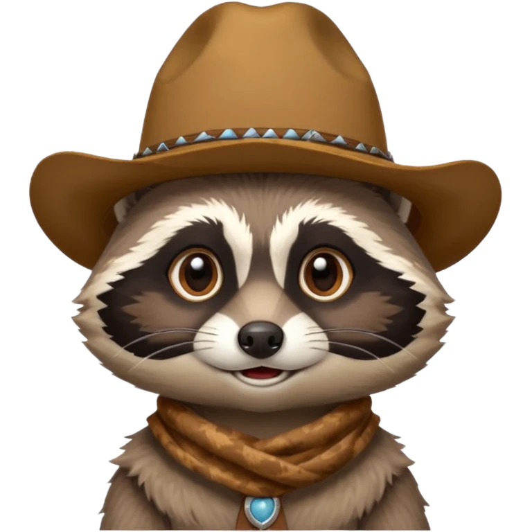 Cowboy Raccoon  emoji