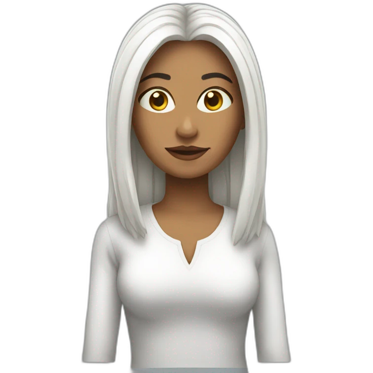 White angela emoji