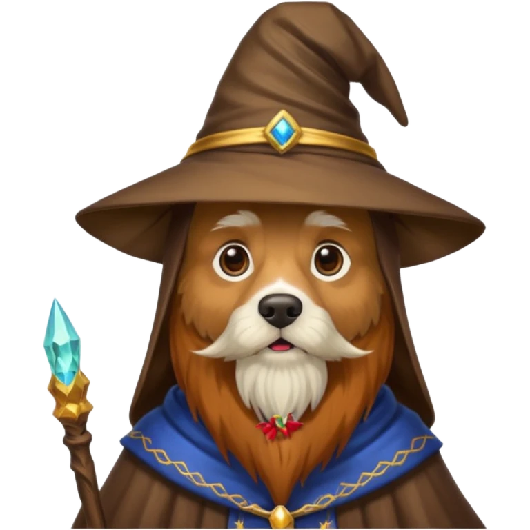 Dog wizard emoji