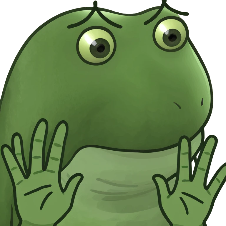 A face with its younger sticking out and two hands to the side emoji