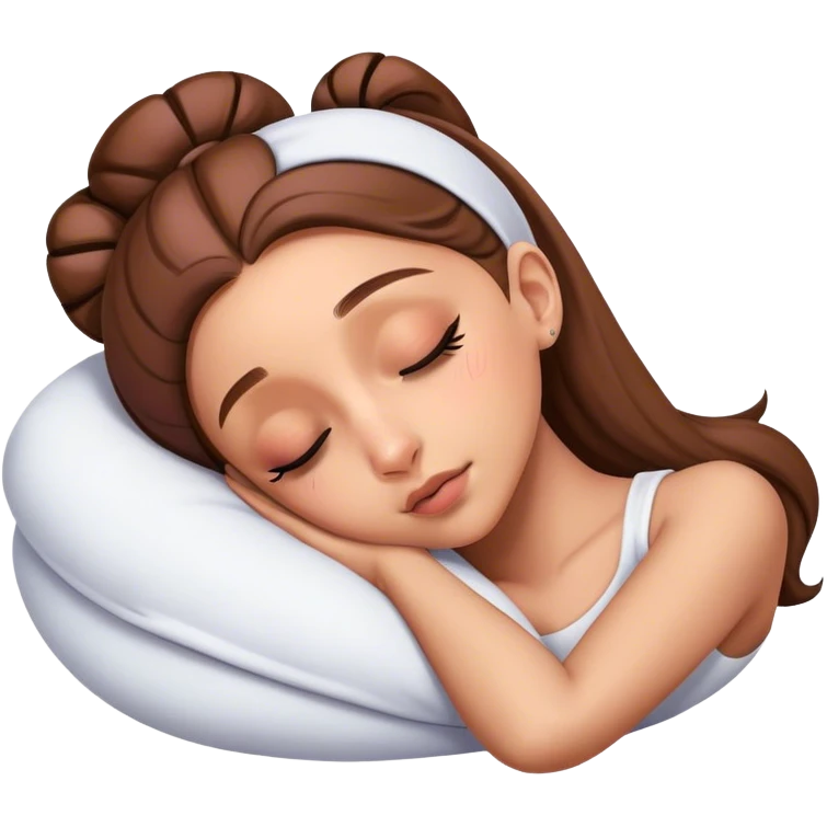 Ariana Grande sleeping emoji