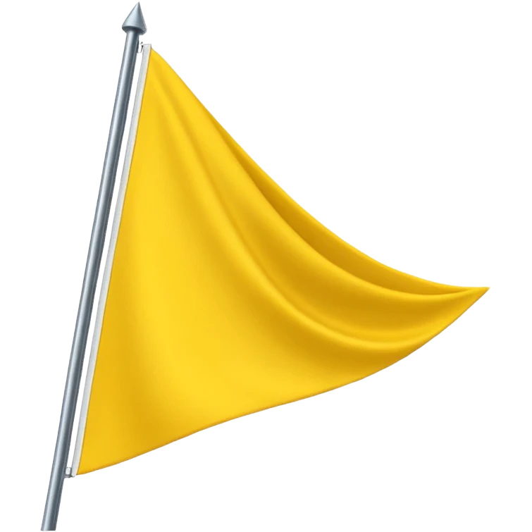Triangular flag of yellow colour🚩 emoji