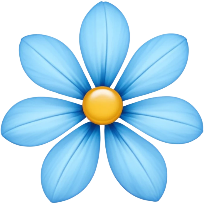 fiore blu emoji