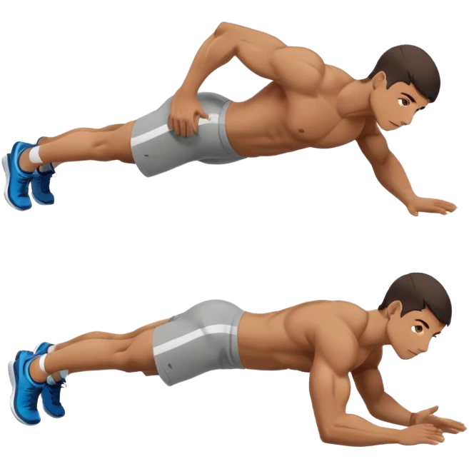 A person who make a planche in calisthenics emoji
