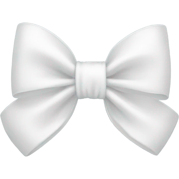 white bow emoji