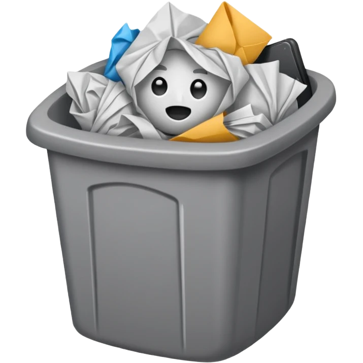 office trash tiny emoji