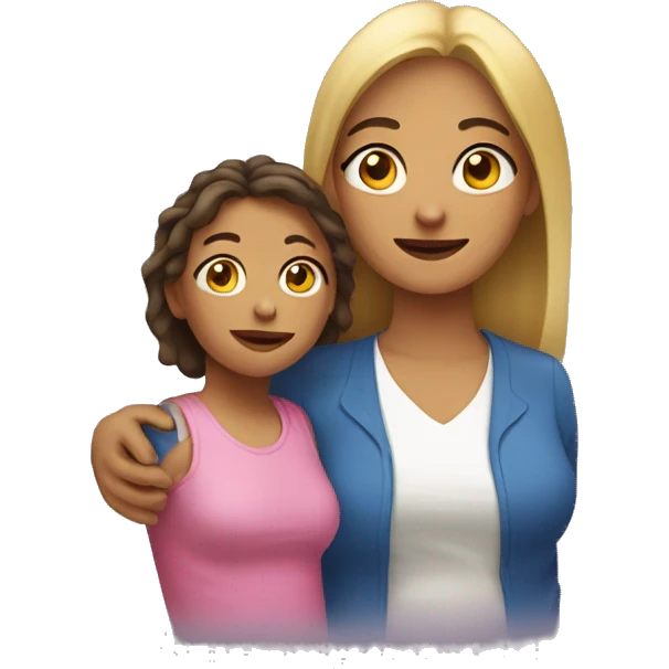 Madre e hija emoji
