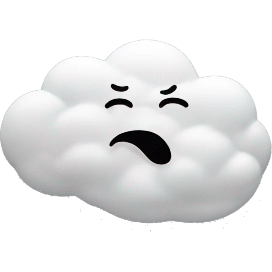 cloud face blowing wind emoji