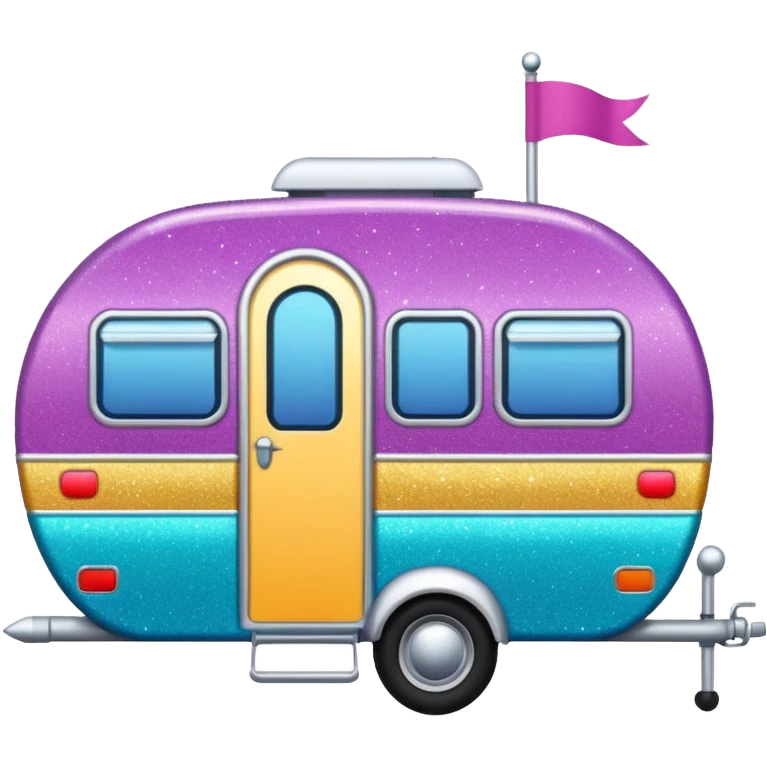 glitter caravan emoji