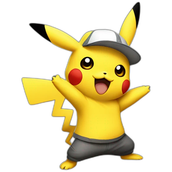 Pikachu rappeur emoji