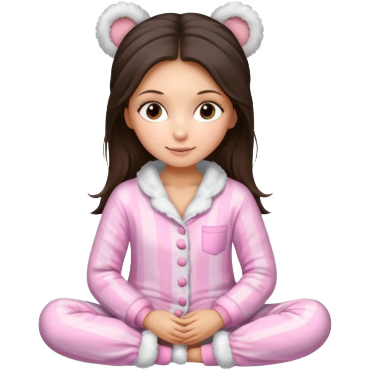 Nina Dobrev in cozy winter pyjamas emoji