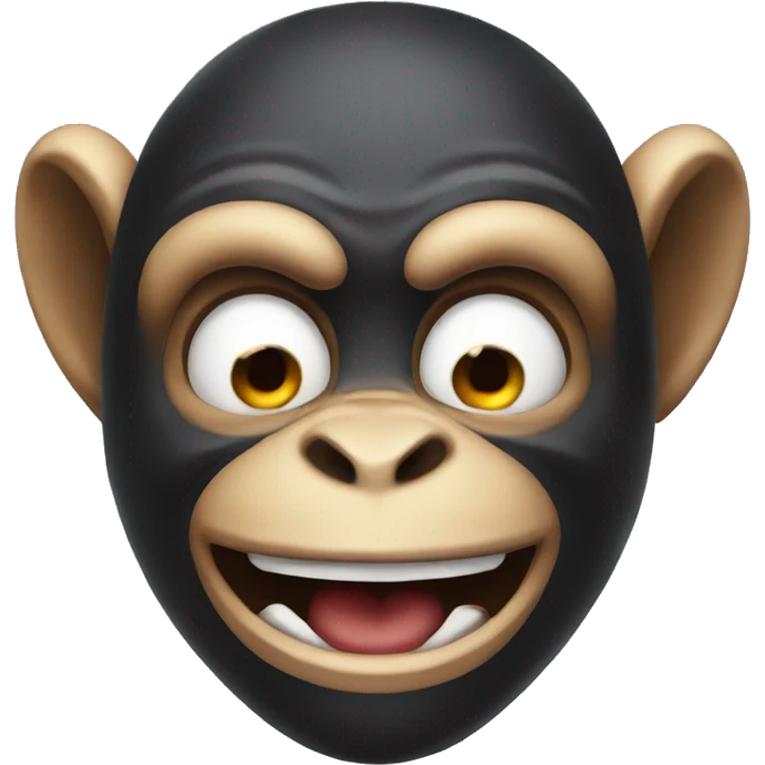 monkey with evil smile emoji