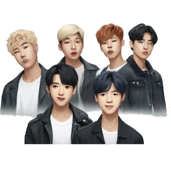 eight member male kpop group emoji
