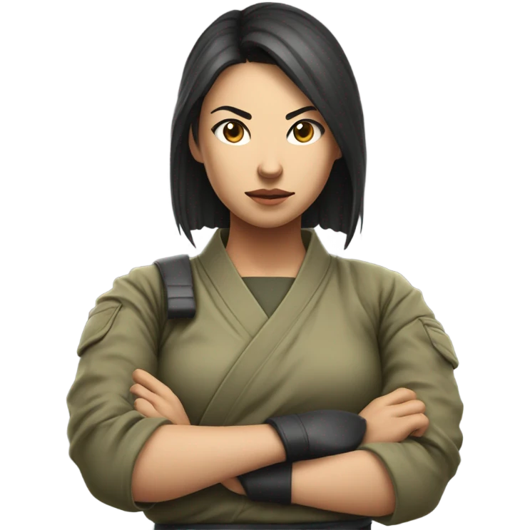 Japanese woman fighting for money emoji