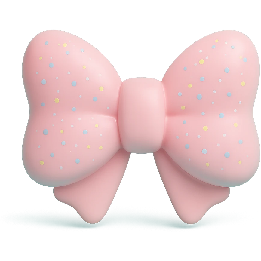 sparkly bow emoji