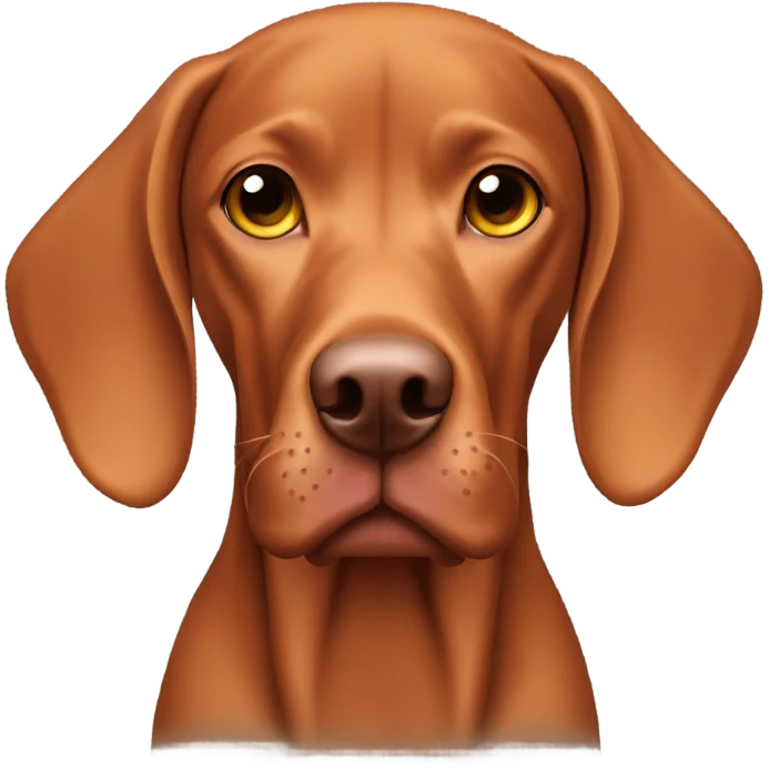 Hungarian vizsla ginger dog emoji