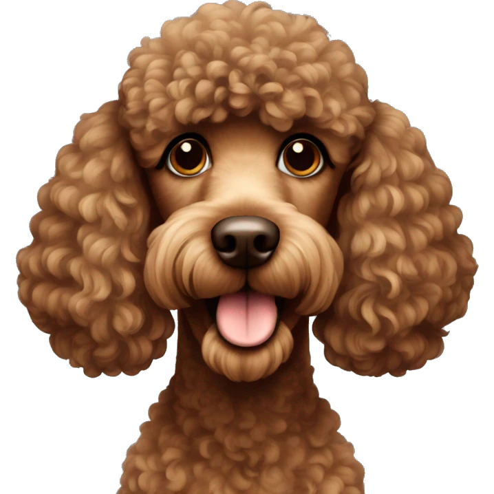 brown poodle emoji