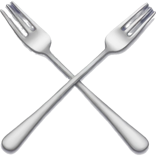 forks cute emoji
