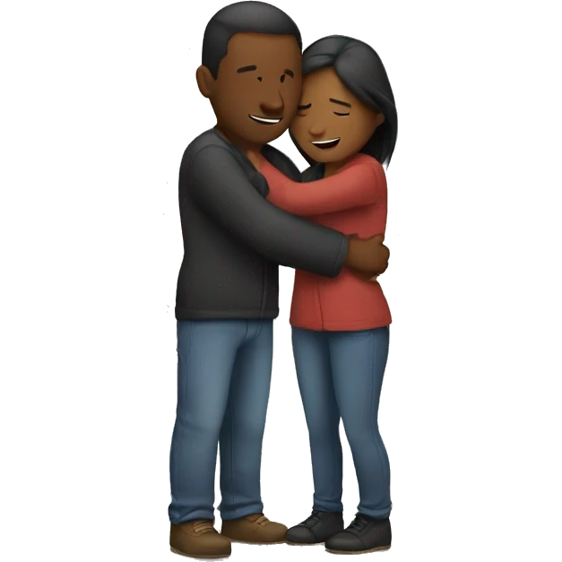 Couple hugging emoji