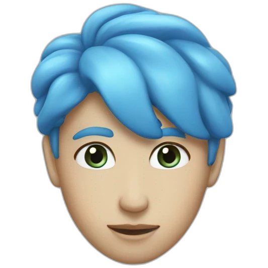 Coeur bleu claire emoji