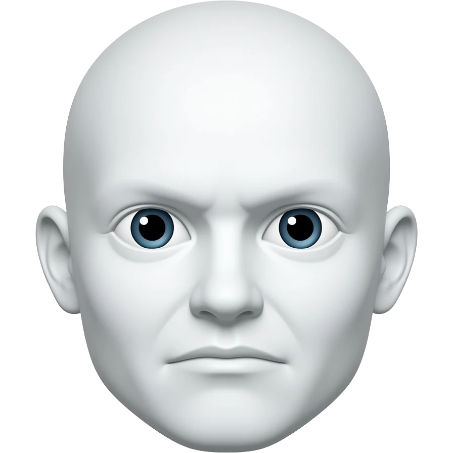 White unsmiling emoji emoji