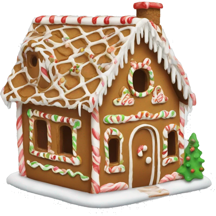 gingerbread house emoji