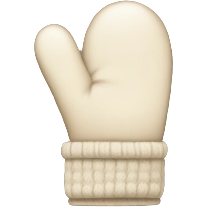 cream colored mittens emoji