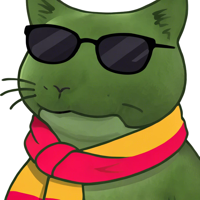 Cat with sunglasses emoji