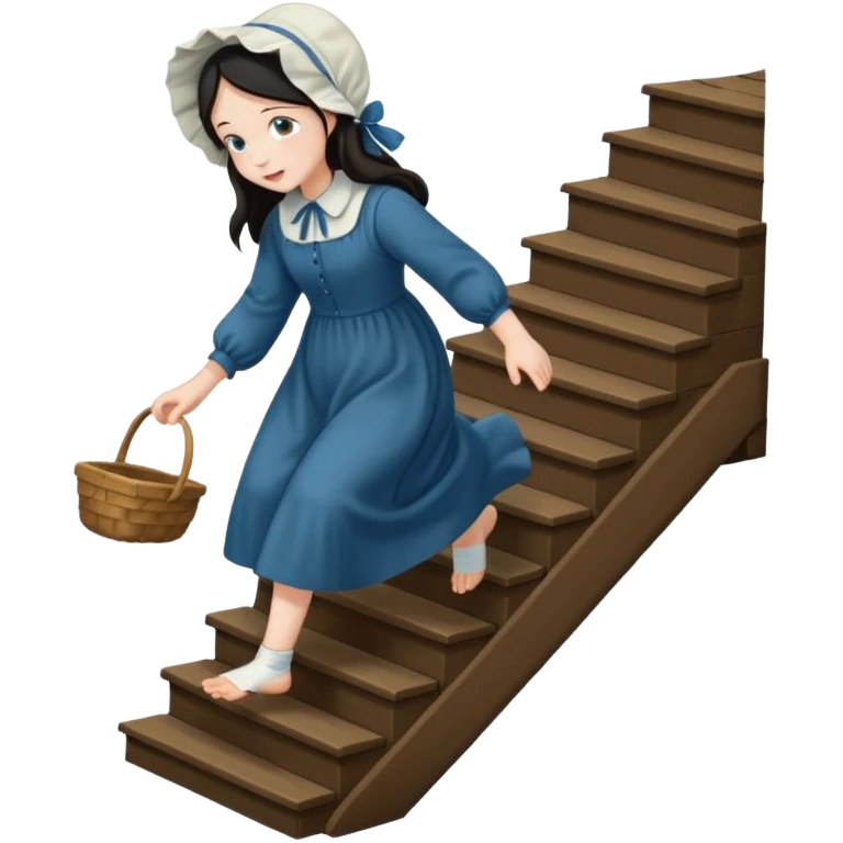 AMISH GIRL FALLING DOWN STEPS emoji
