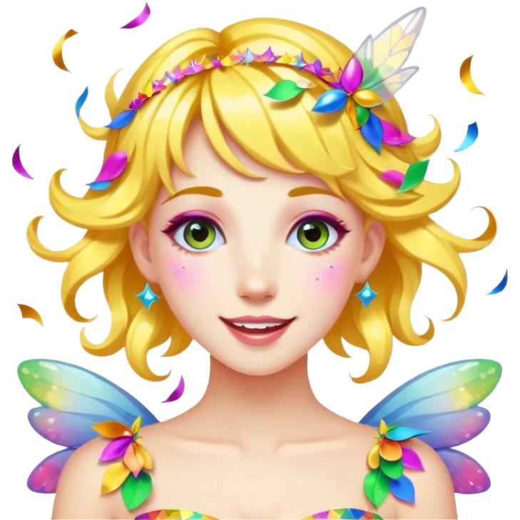 Confetti fairy emoji